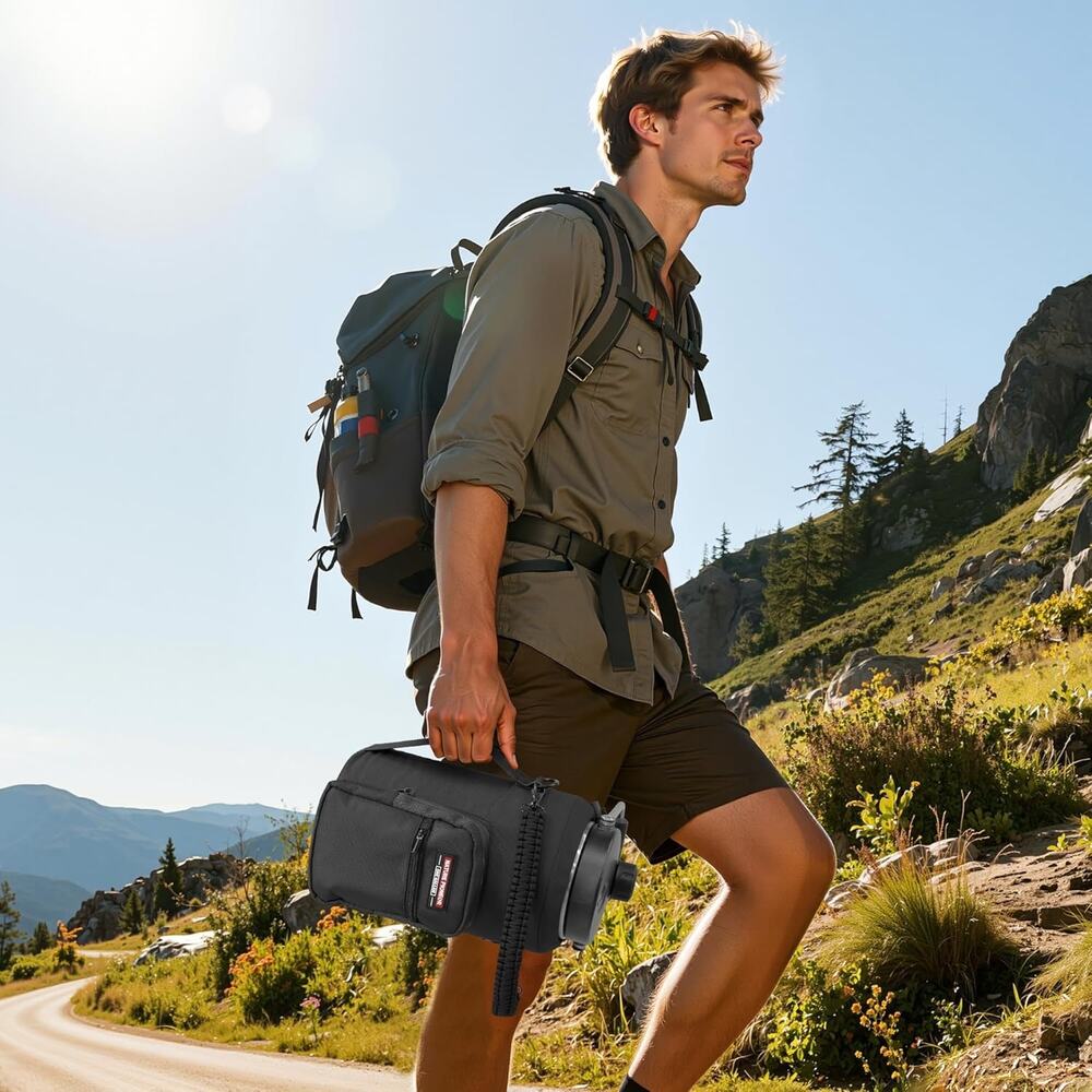 NATURE PIONEOR Water Bottle Holder With Adjustable Strap - Half/One Gallon (64/ - Picture 8 of 14